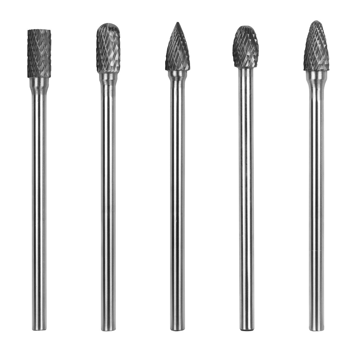 Extra-Long Tungsten Carbide Rotary Burr Set 5pc SDBK5XL