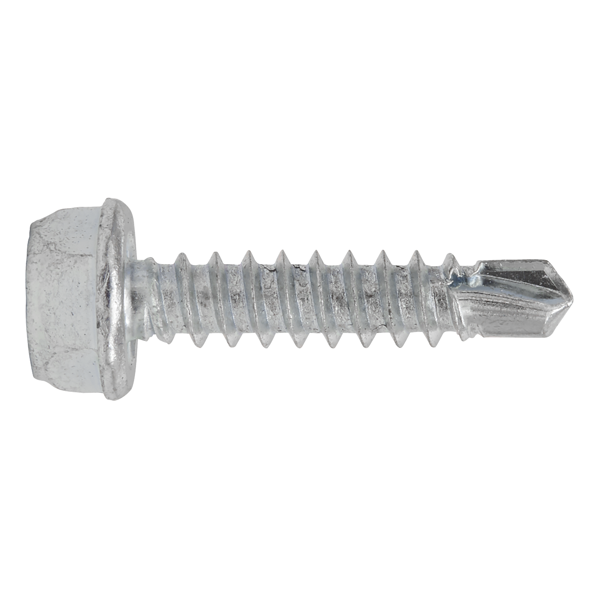 Zinc Plated Self-Drilling Hex Head Screw 4.2 x 19mm - Pack of 100 SDHX4219