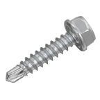 Zinc Plated Self-Drilling Hex Head Screw 4.2 x 19mm - Pack of 100 SDHX4219