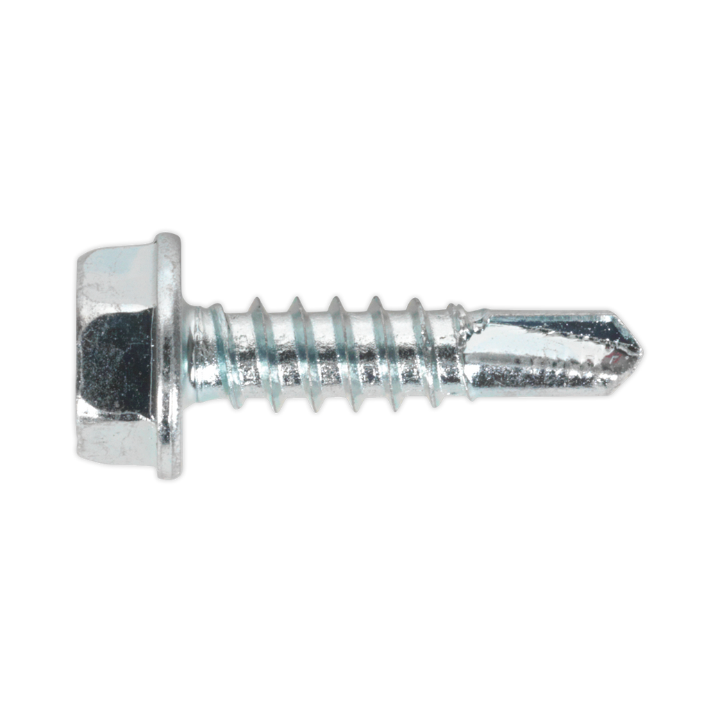 Zinc Plated Self-Drilling Hex Head Screw Assortment 410pc AB061SDH