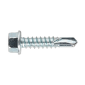 Zinc Plated Self-Drilling Hex Head Screw 5.5 x 25mm - Pack of 100 SDHX5525
