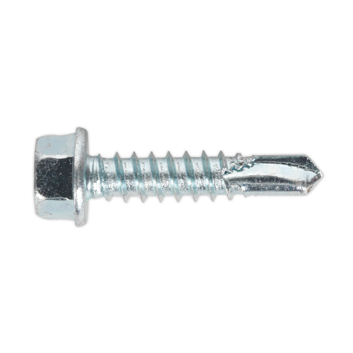 Zinc Plated Self-Drilling Hex Head Screw 5.5 x 25mm - Pack of 100 SDHX5525
