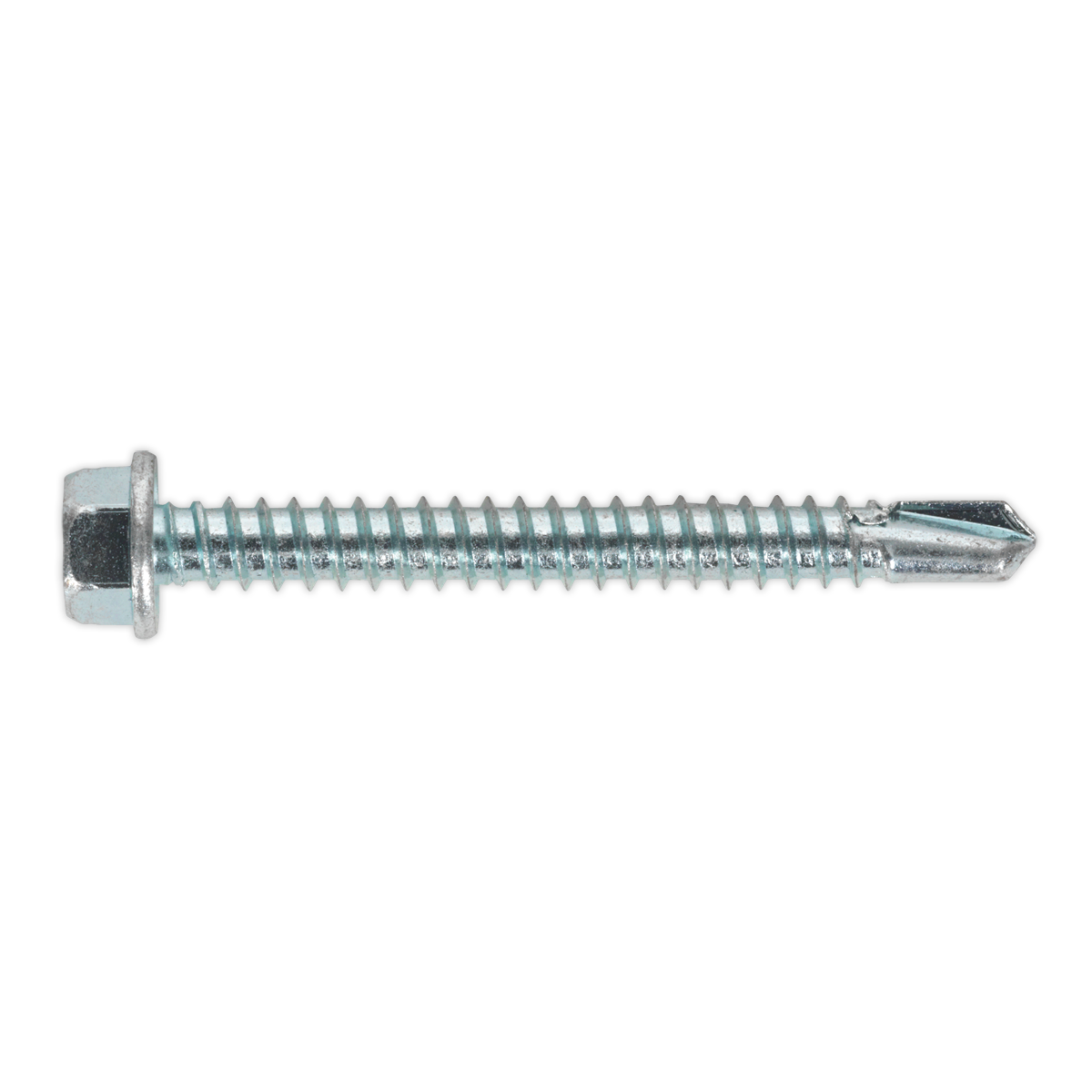 Zinc Plated Self-Drilling Hex Head Screw 5.5 x 50mm - Pack of 100 SDHX5550