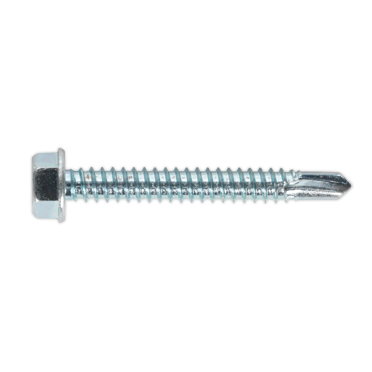 Zinc Plated Self-Drilling Hex Head Screw 6.3 x 50mm - Pack of 100 SDHX6350