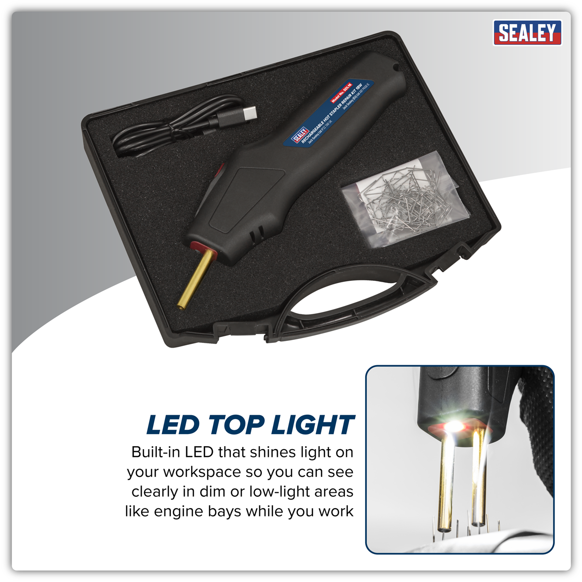 Rechargeable Hot Stapler Repair Kit 18W SDL16
