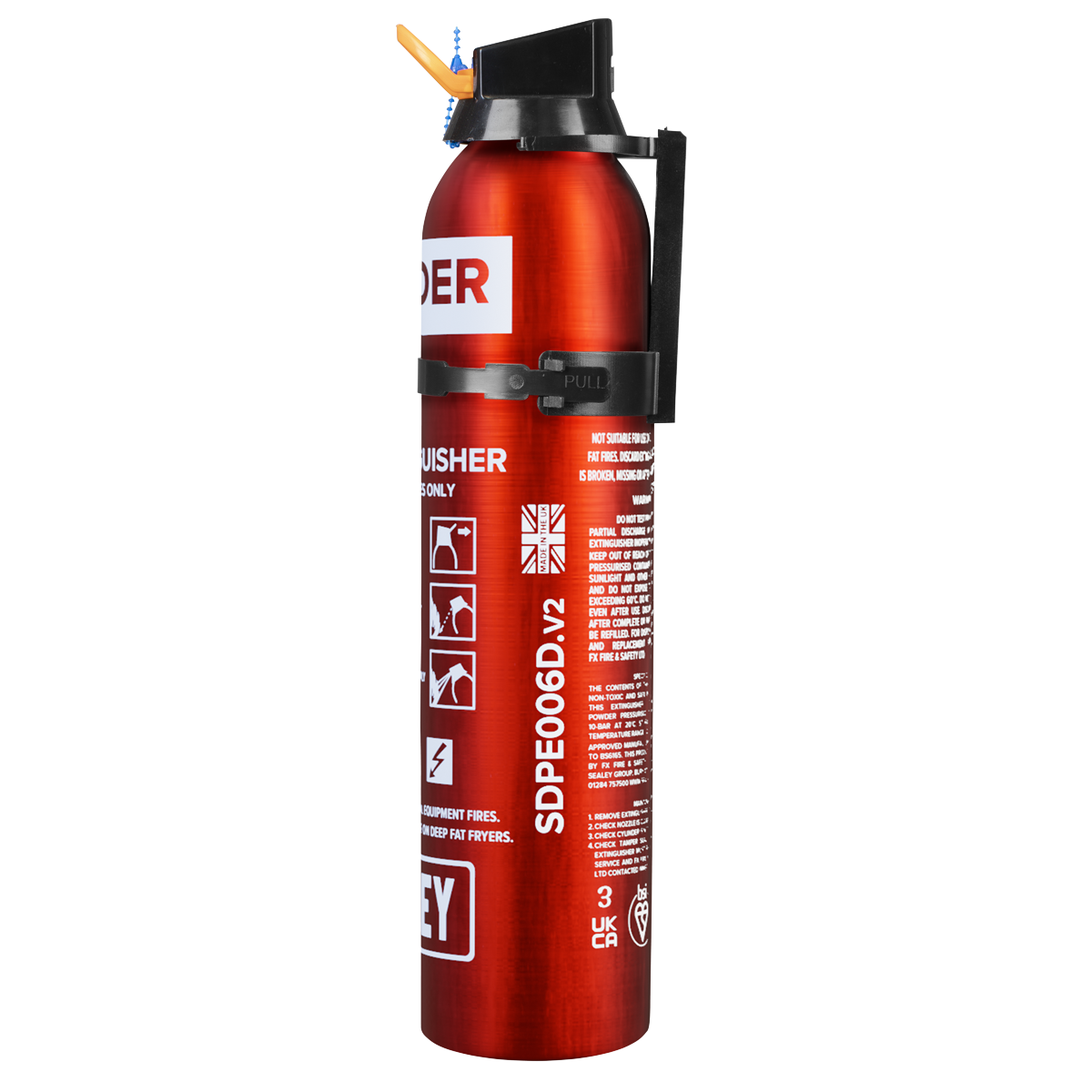 Disposable Dry Powder Fire Extinguisher 0.6kg SDPE006D