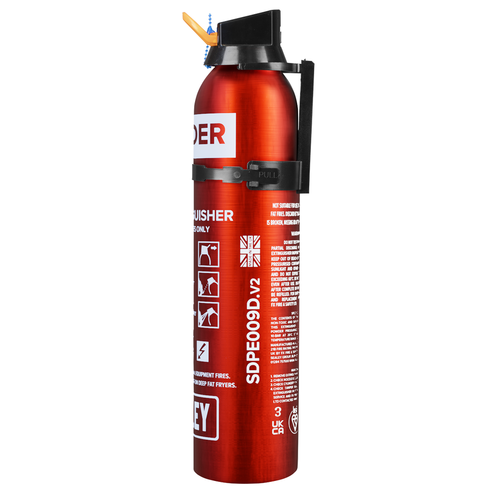 Disposable Dry Powder Fire Extinguisher 0.95kg SDPE009D
