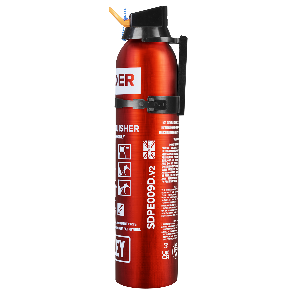 Disposable Dry Powder Fire Extinguisher 0.95kg SDPE009D