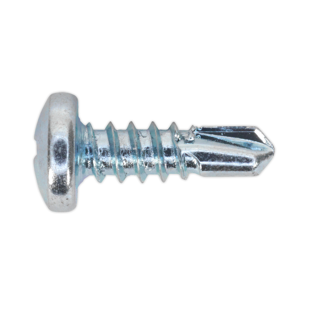 Zinc Plated Self-Drilling Pan Head Phillips Screw 4.2 x 13mm - Pack of 100 SDPH4213