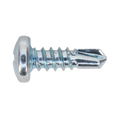 Zinc Plated Self-Drilling Pan Head Phillips Screw 4.2 x 13mm - Pack of 100 SDPH4213
