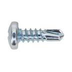 Zinc Plated Self-Drilling Pan Head Phillips Screw 4.2 x 13mm - Pack of 100 SDPH4213