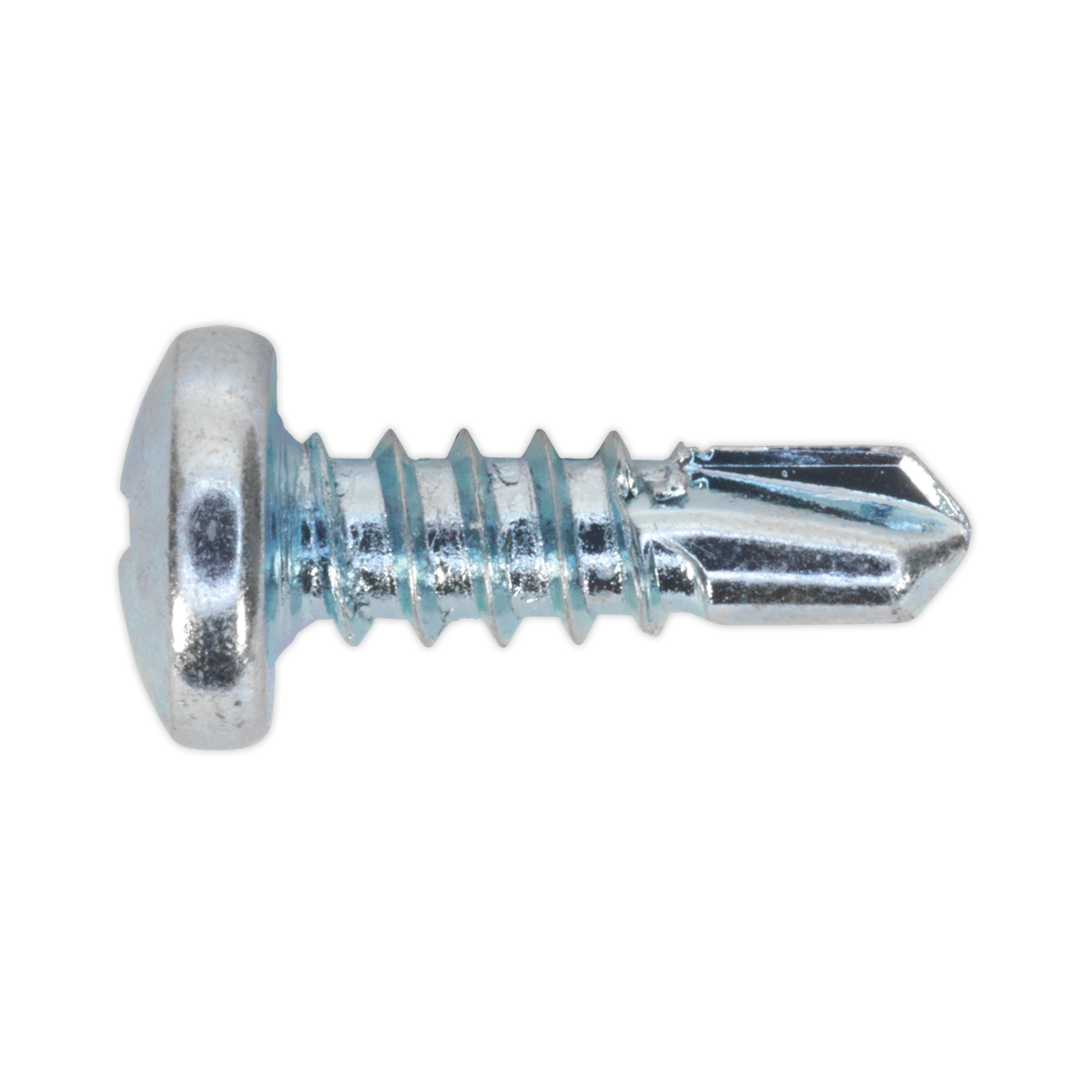 Zinc Plated Self-Drilling Pan Head Phillips Screw 4.2 x 13mm - Pack of 100 SDPH4213
