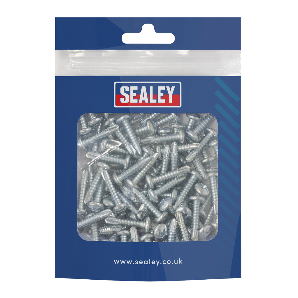 Zinc Plated Self-Drilling Pan Head Phillips Screw 4.2 x 19mm - Pack of 100 SDPH4219