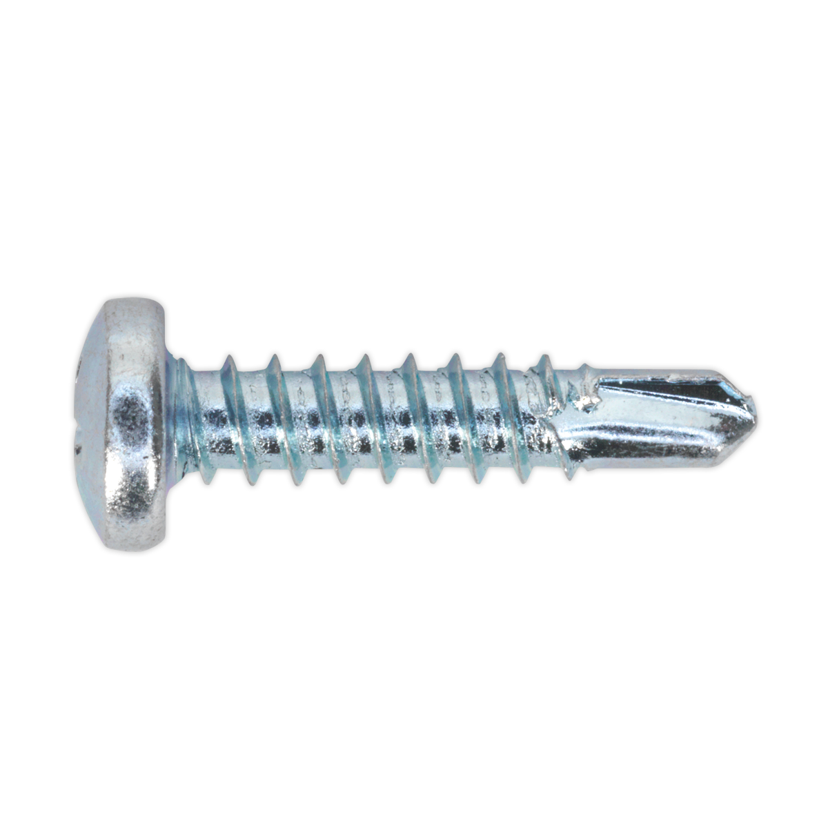 Zinc Plated Self-Drilling Pan Head Phillips Screw 4.2 x 19mm - Pack of 100 SDPH4219