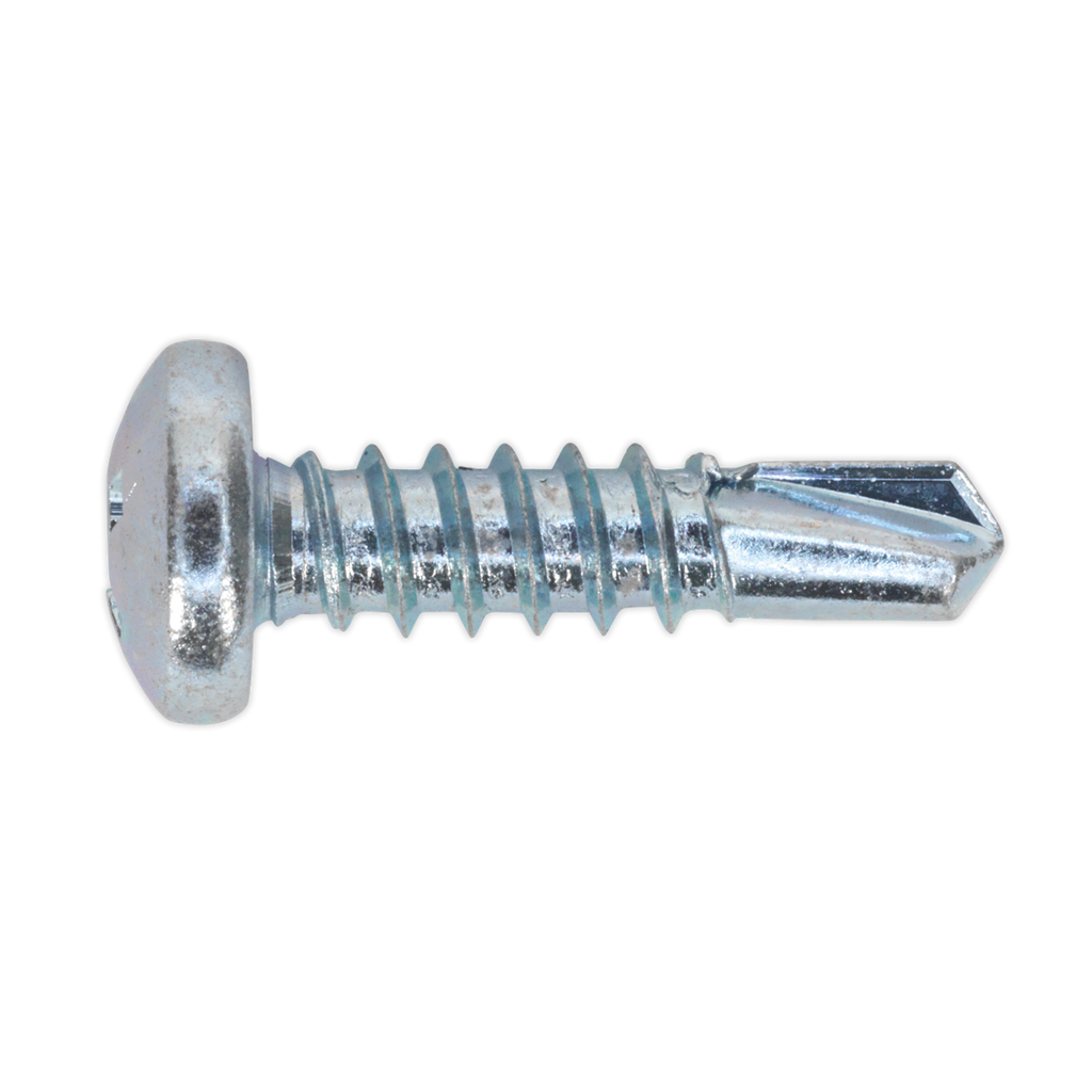 Zinc Plated Self-Drilling Pan Head Phillips Screw 4.8 x 19mm - Pack of 100 SDPH4819