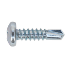 Zinc Plated Self-Drilling Pan Head Phillips Screw 4.8 x 19mm - Pack of 100 SDPH4819