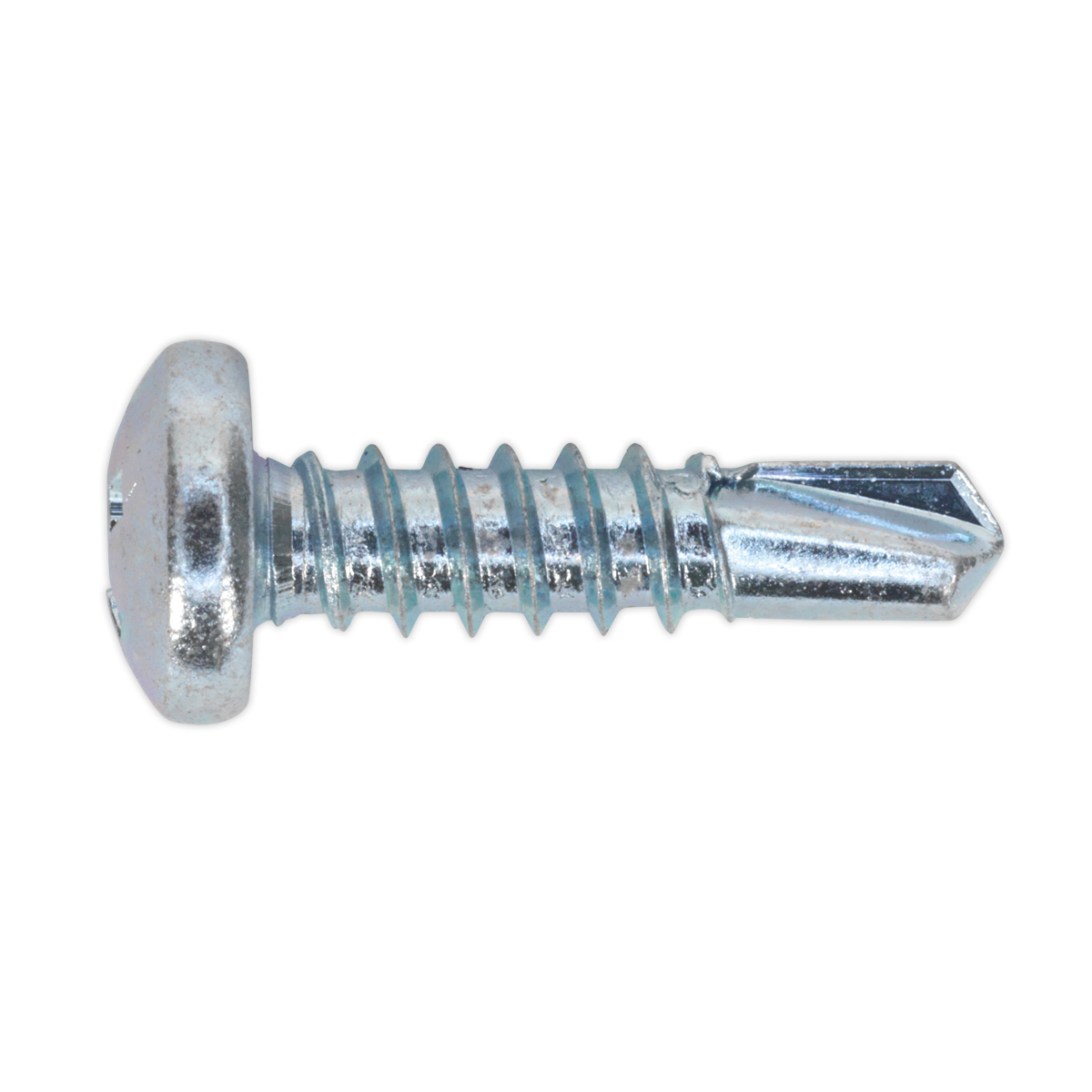 Zinc Plated Self-Drilling Pan Head Phillips Screw 4.8 x 19mm - Pack of 100 SDPH4819