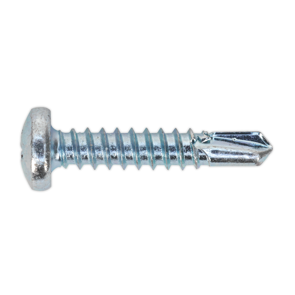 Zinc Plated Self-Drilling Pan Head Phillips Screw 4.8 x 25mm - Pack of 100 SDPH4825