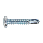 Zinc Plated Self-Drilling Pan Head Phillips Screw 4.8 x 25mm - Pack of 100 SDPH4825