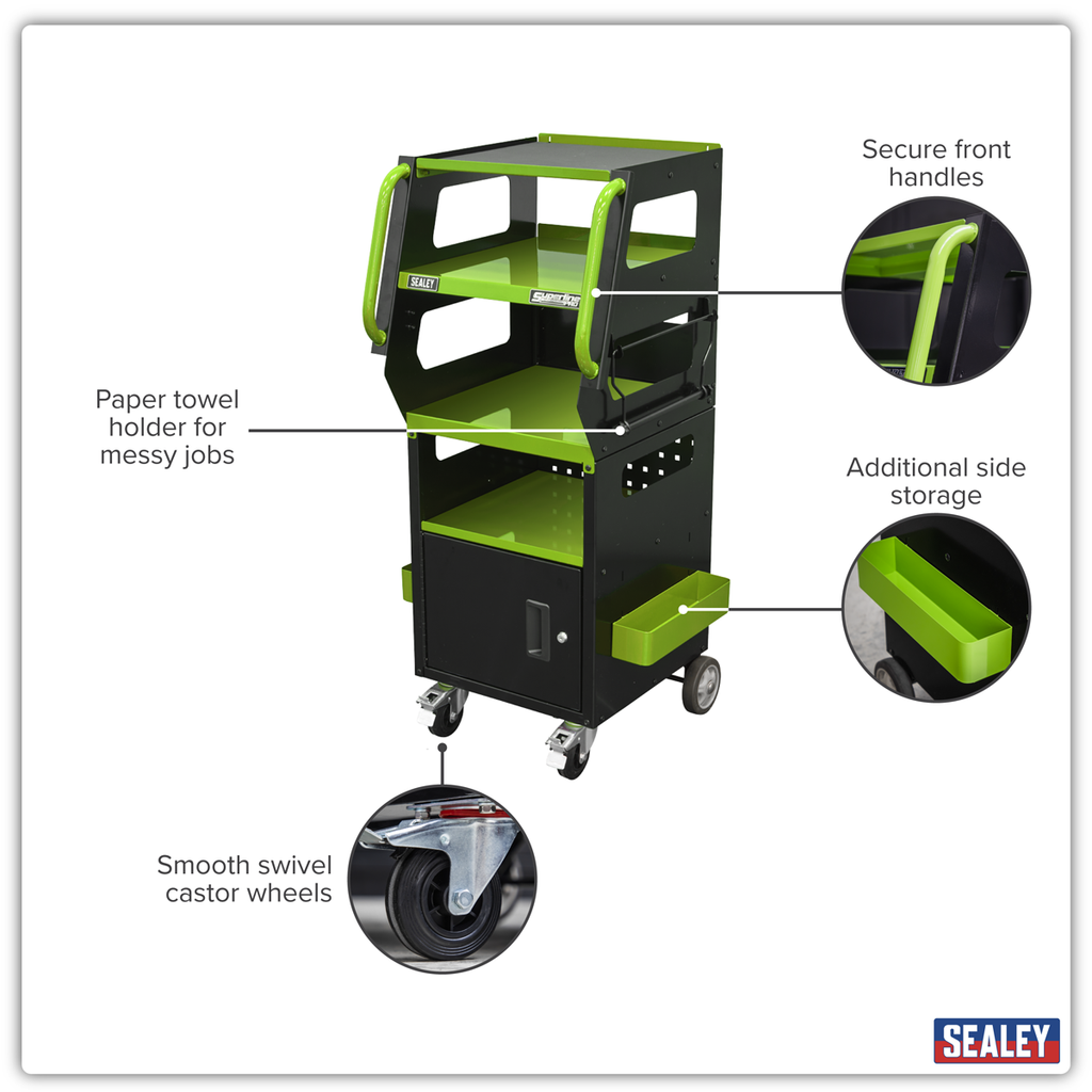 Diagnostic Tablet & Trolley - Green SDS1G