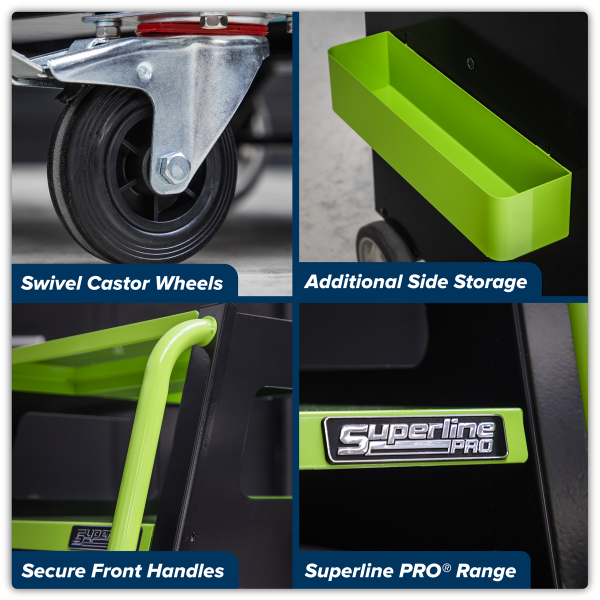 Diagnostic Tablet & Trolley - Green SDS1G
