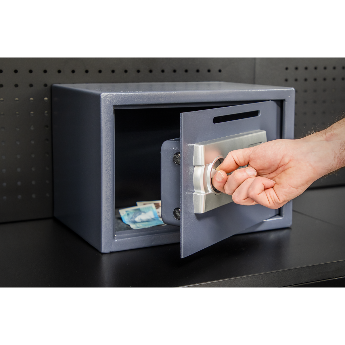 Electronic Combination Security Safe with Deposit Slot 350 x 250 x 250mm SECS01DS