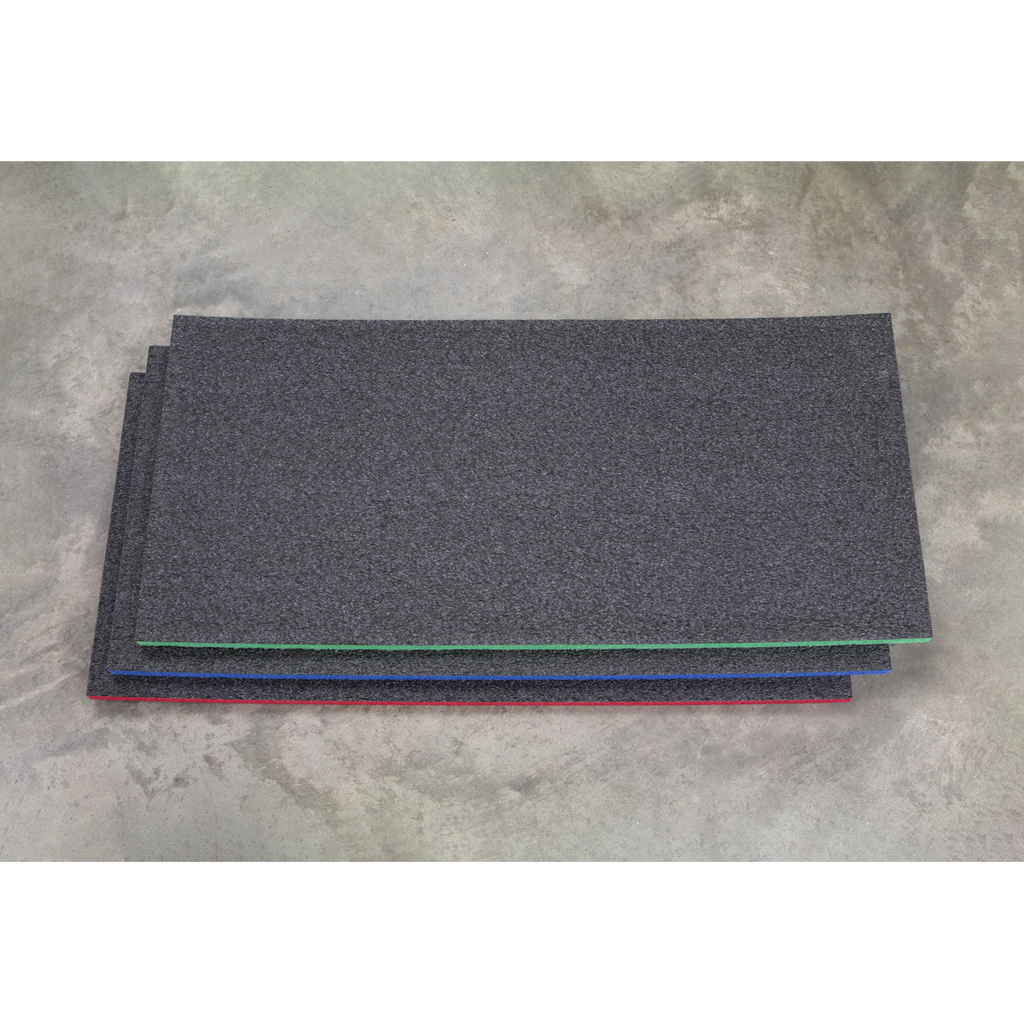 Easy Peel Shadow Foam® 1200 x 550 x 30mm - Red/Black SF30R