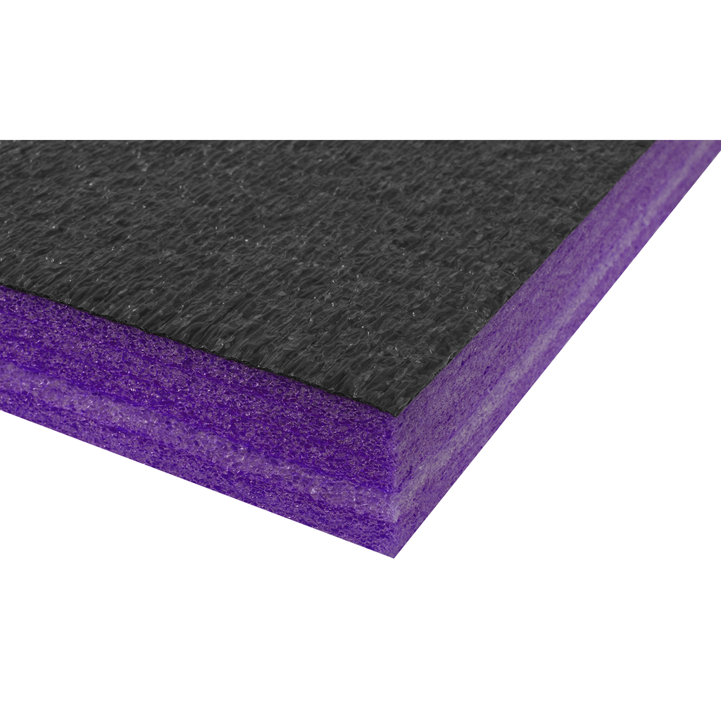 Easy Peel Shadow Foam® 1200 x 550 x 50mm - Purple/Black SF50P