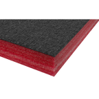 Easy Peel Shadow Foam® 1200 x 550 x 50mm - Red/Black SF50R