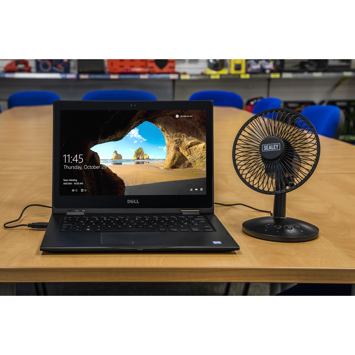 6" Oscillating USB Desk Fan 3-Speed SFF6USB