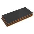 Easy Peel Shadow Foam® 1200 x 550 x 30mm, Orange/Black - Pack of 3 SFPK30OR