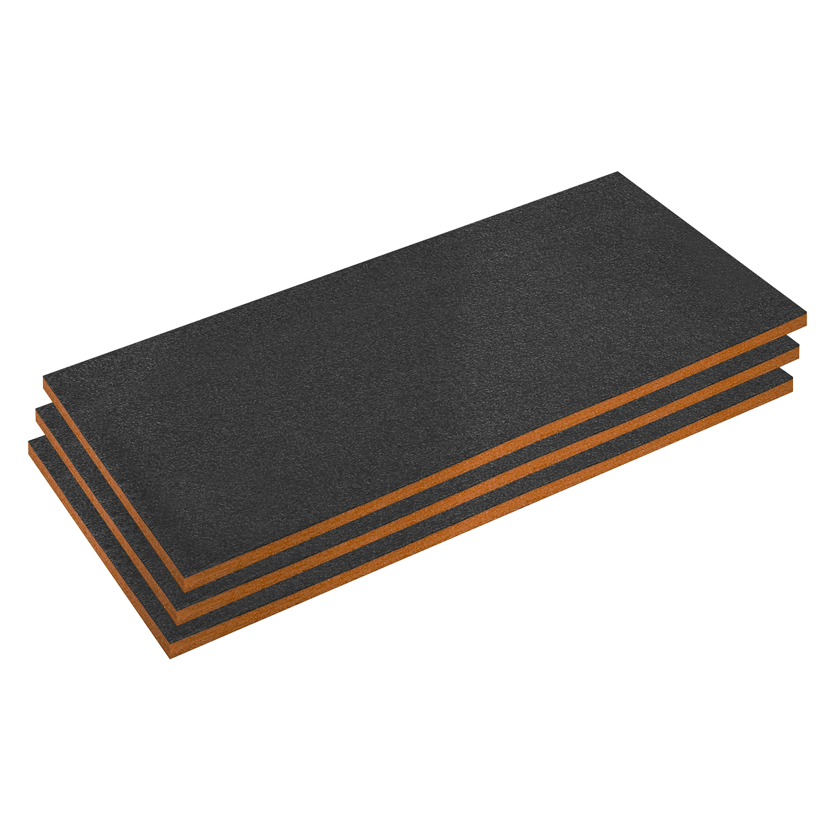 Easy Peel Shadow Foam® 1200 x 550 x 30mm, Orange/Black - Pack of 3 SFPK30OR