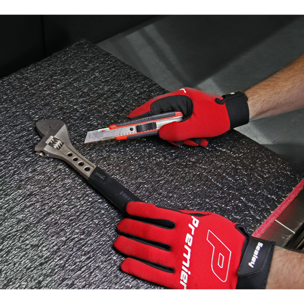 Easy Peel Shadow Foam® 1200 x 550 x 30mm, Red/Black - Pack of 3 SFPK30R