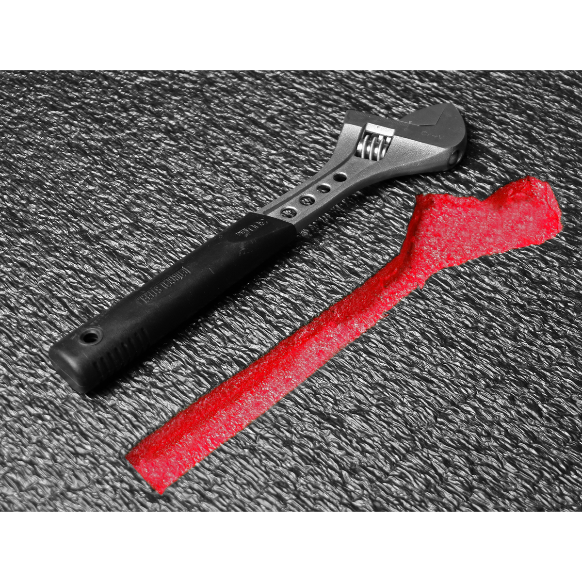 Easy Peel Shadow Foam® 1200 x 550 x 30mm, Red/Black - Pack of 3 SFPK30R