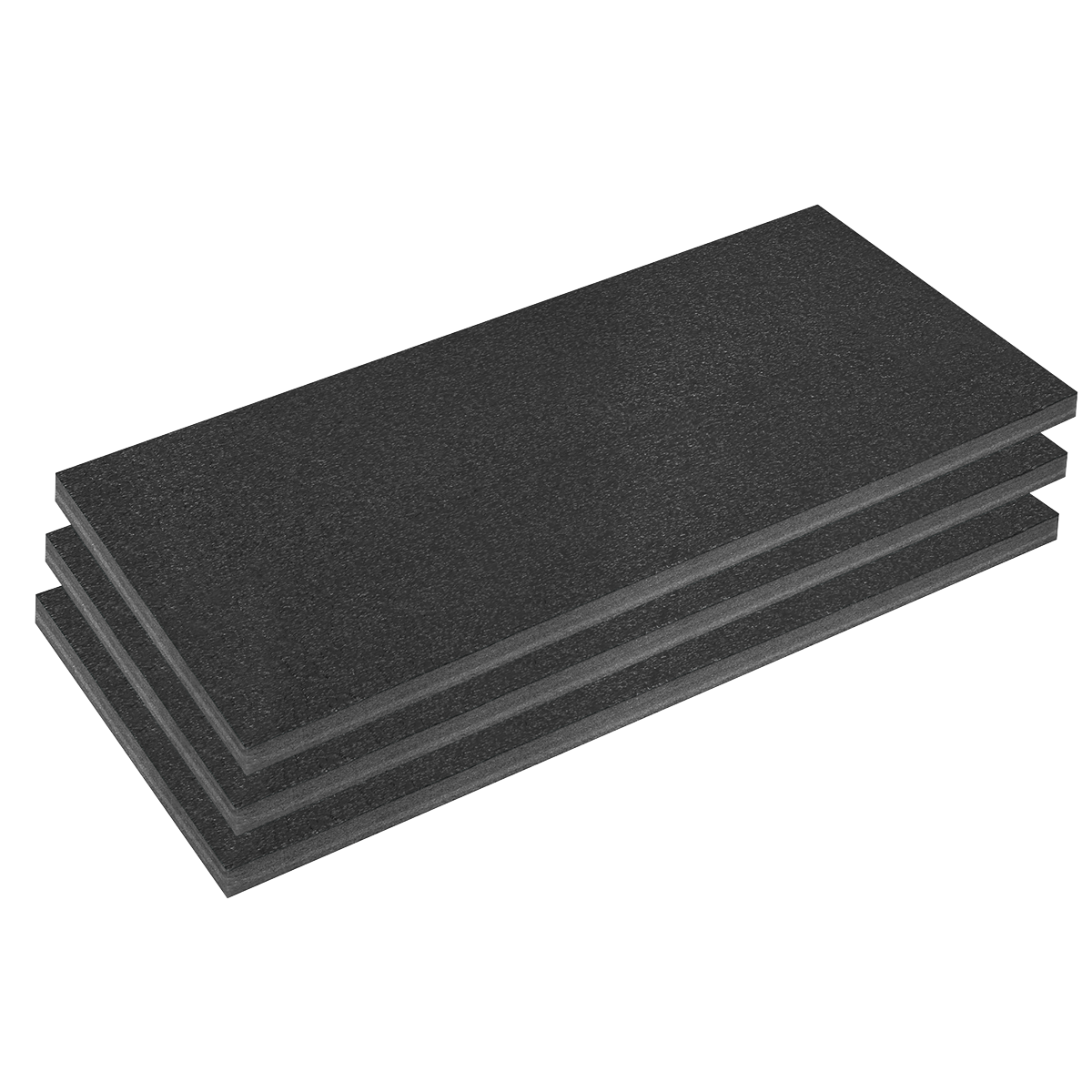 Easy Peel Shadow Foam® 1200 x 550 x 50mm, Black/Black - Pack of 3 SFPK50BK