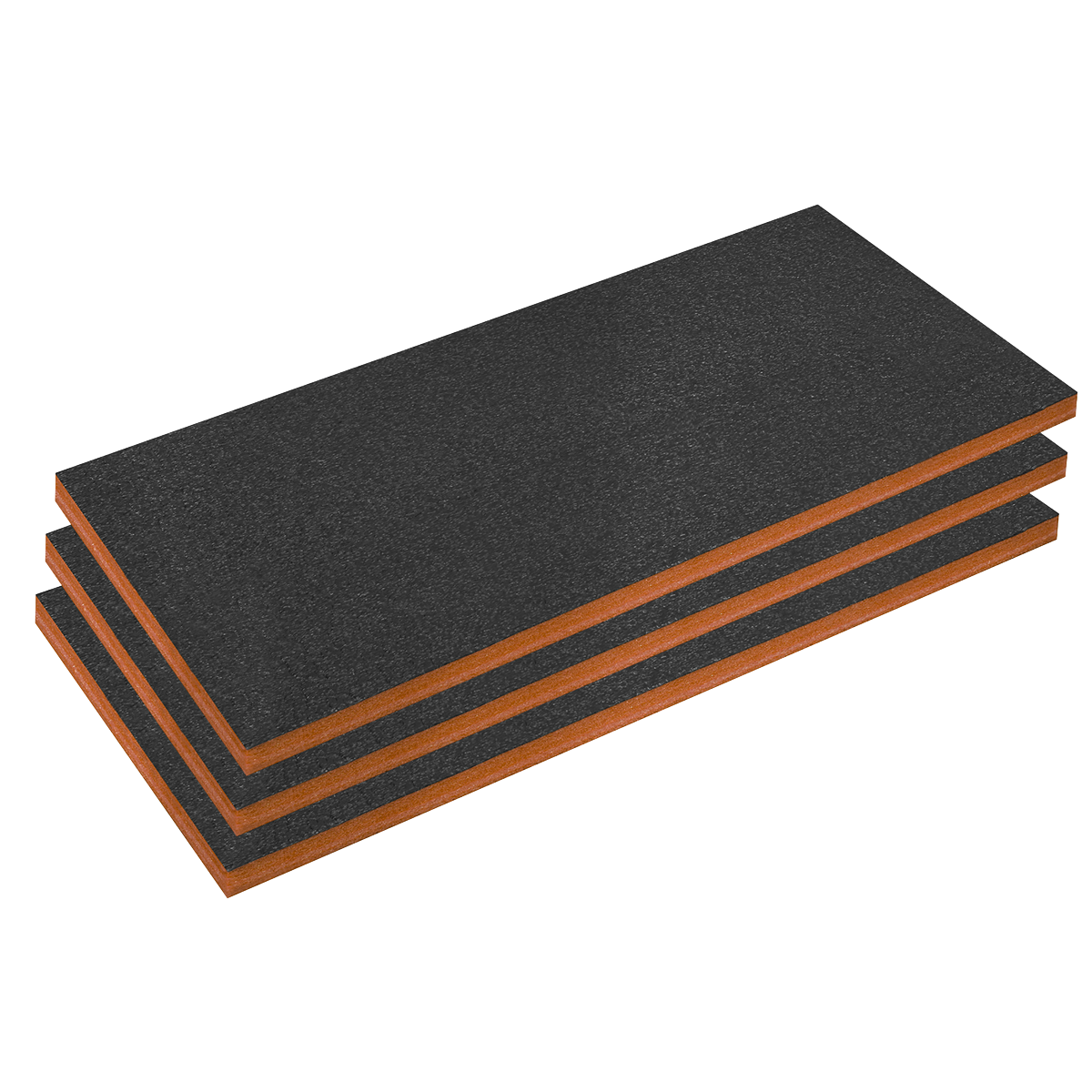 Easy Peel Shadow Foam® 1200 x 550 x 50mm, Orange/Black - Pack of 3 SFPK50OR