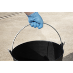 Heavy-Duty Flexi Tub with Metal Handle 26L - Black SFT26H