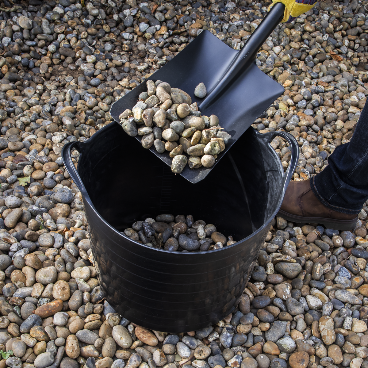 40L Heavy-Duty Flexi Tub - Black SFT40