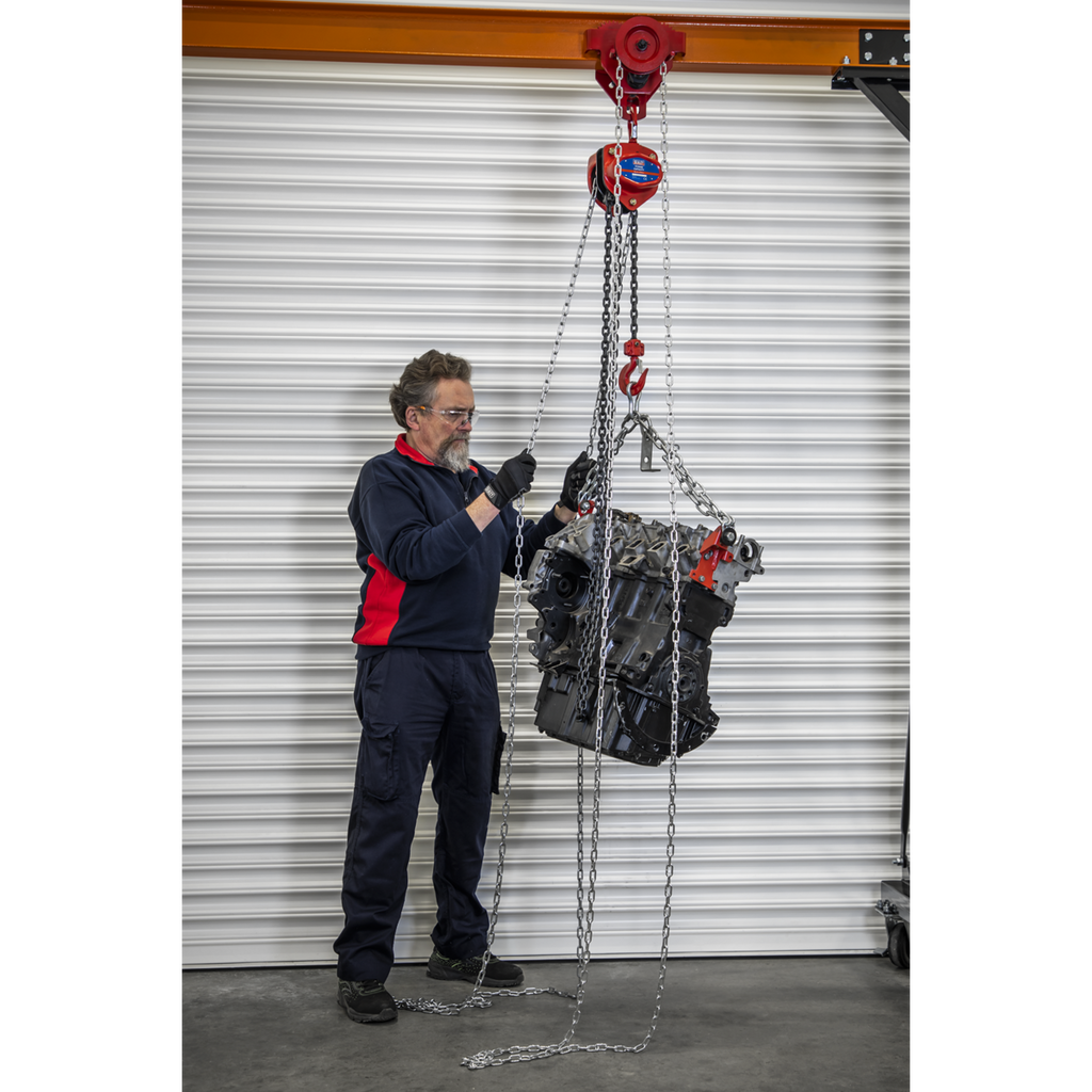 Portable Adjustable Gantry Frame with Geared Trolley Combo 1 Tonne SG1000KITG