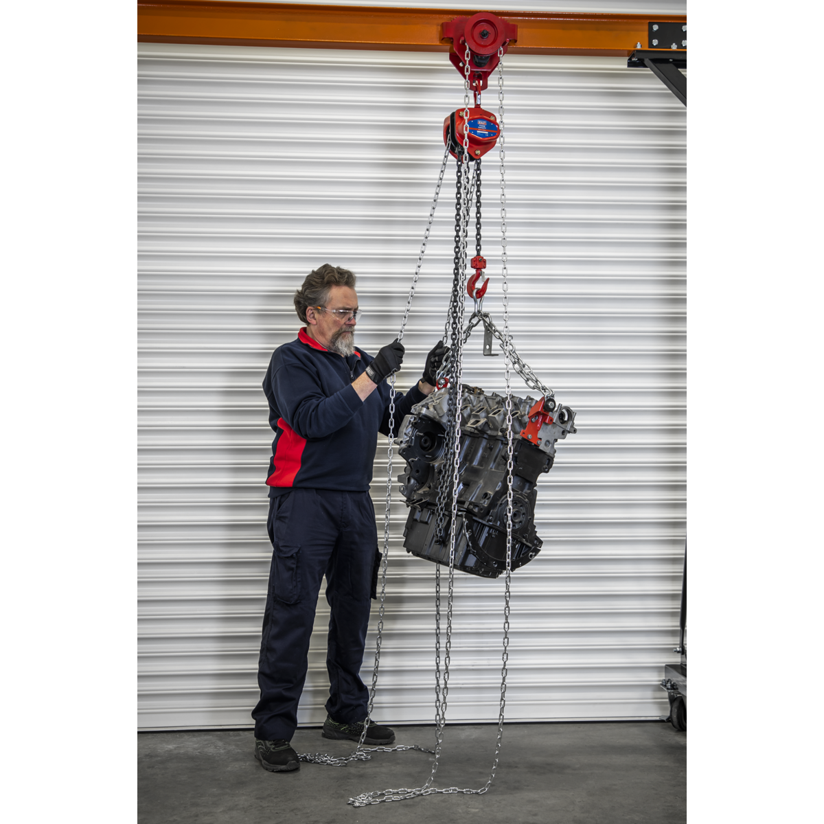 Portable Adjustable Gantry Frame with Geared Trolley Combo 1 Tonne SG1000KITG