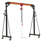 Portable Lifting Adjustable Gantry Frame 1 Tonne & Hoist Combo SG1000KIT