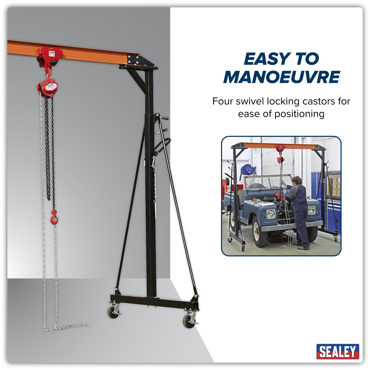 Portable Lifting Adjustable Gantry Frame 1 Tonne SG1000