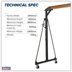 Portable Lifting Adjustable Gantry Frame 1 Tonne SG1000