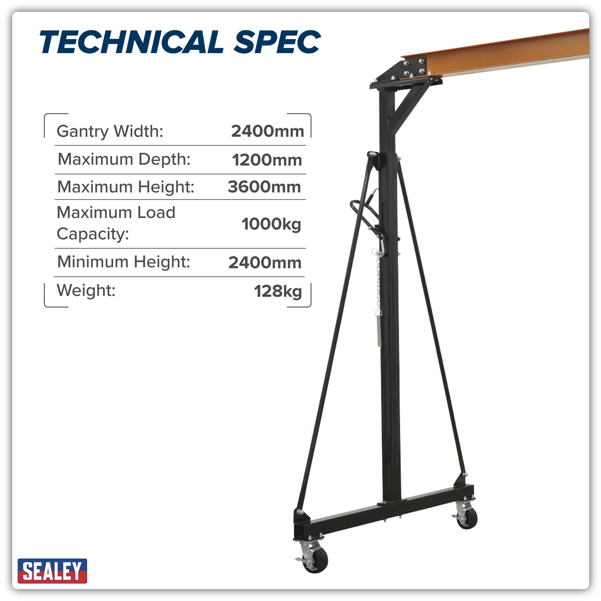 Portable Lifting Adjustable Gantry Frame 1 Tonne SG1000
