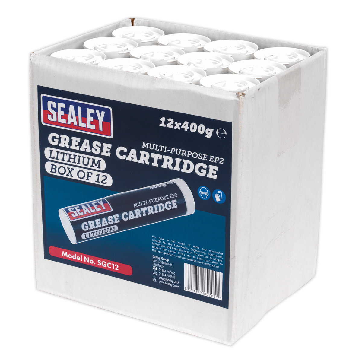 EP2 Lithium Grease Cartridge 400g - Pack of 12 SGC12