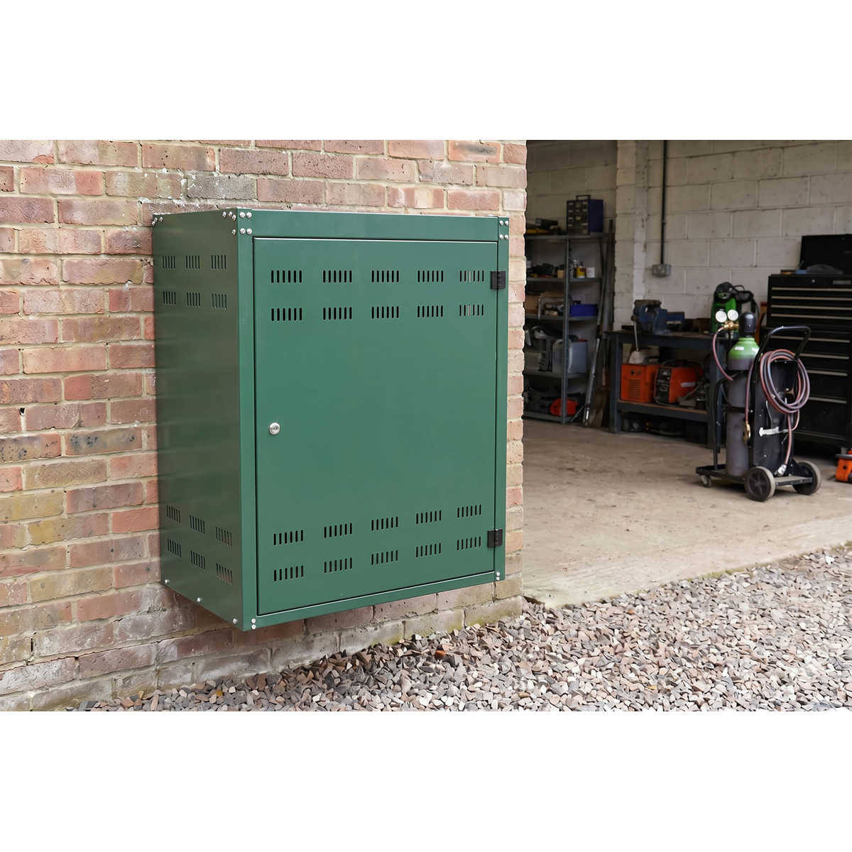 Solid Gas Cylinder Safety Cabinet - 2 x 19kg SGCSC219