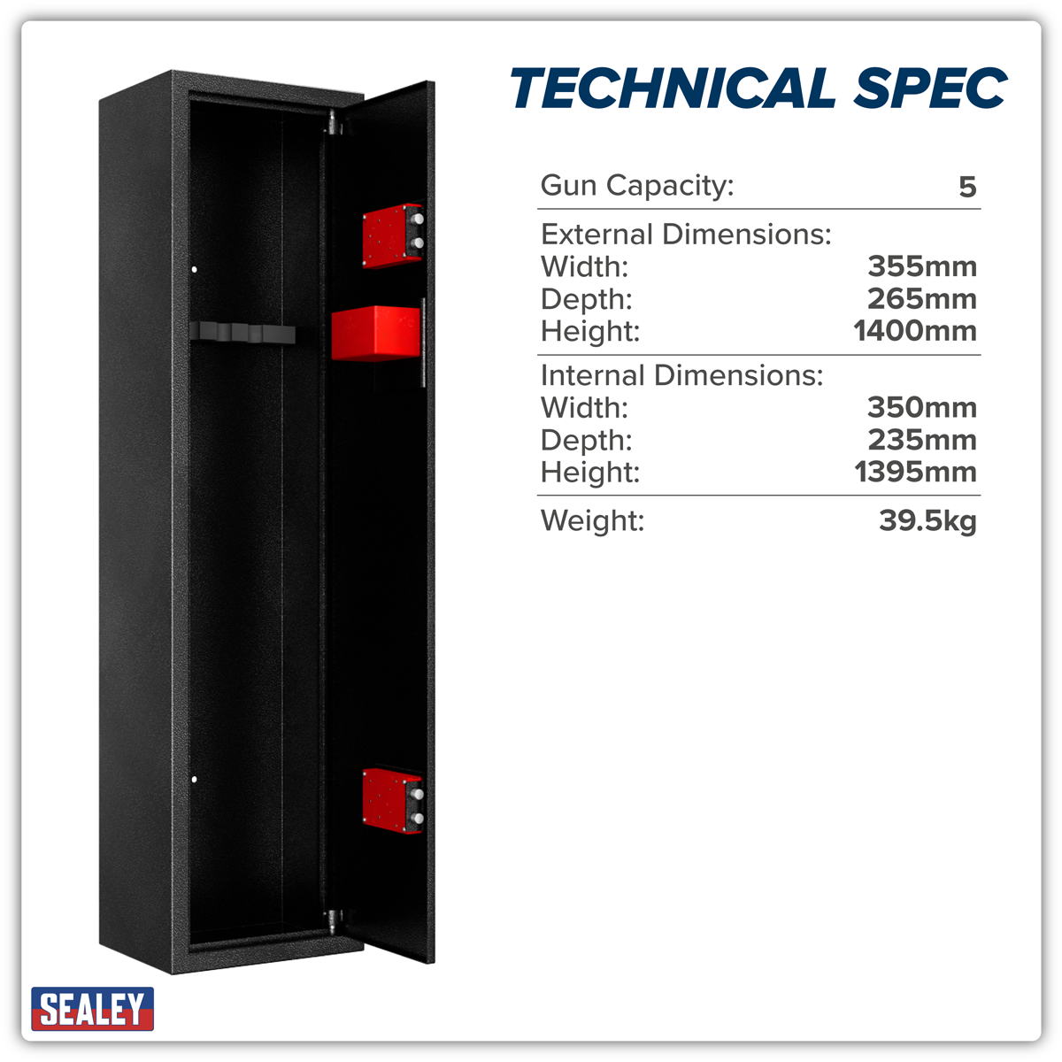 5 Gun Cabinet SGS5