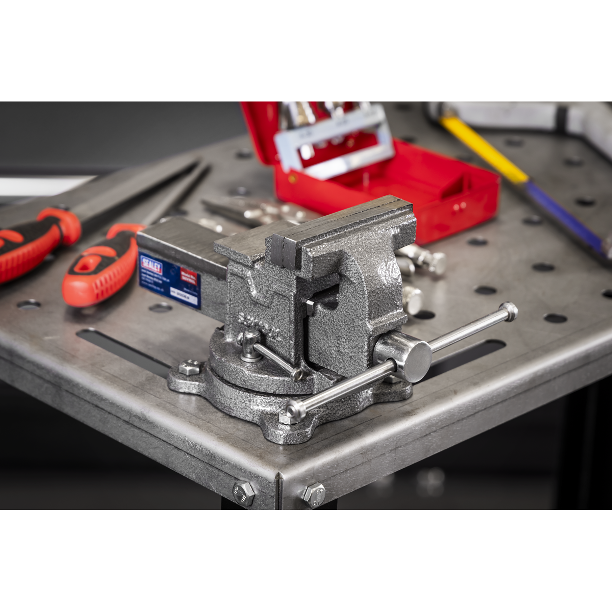 SG Iron Vice with Swivel Base 100mm SGV100L