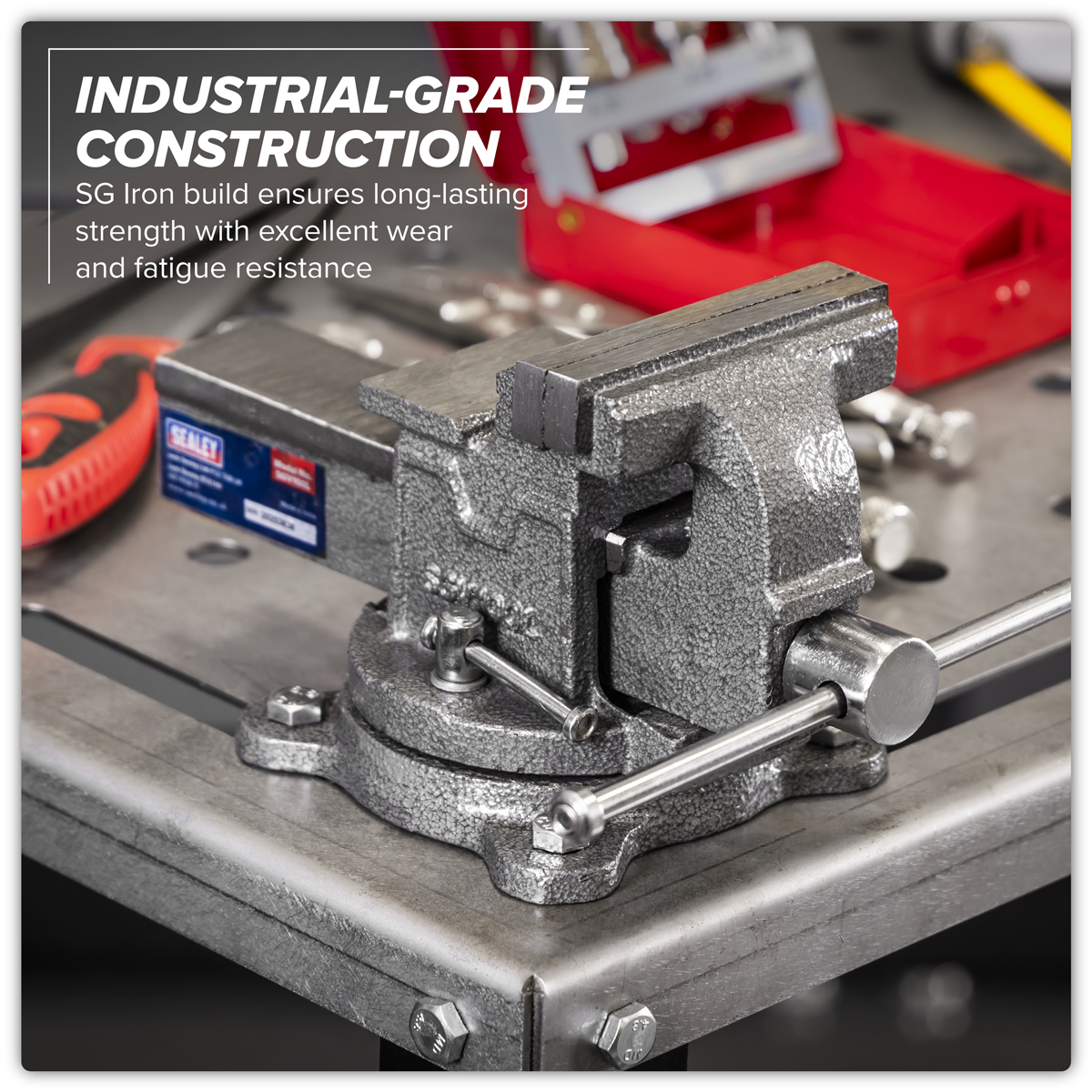 SG Iron Vice with Swivel Base 100mm SGV100L