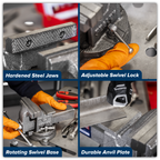 SG Iron Vice with Swivel Base 100mm SGV100L